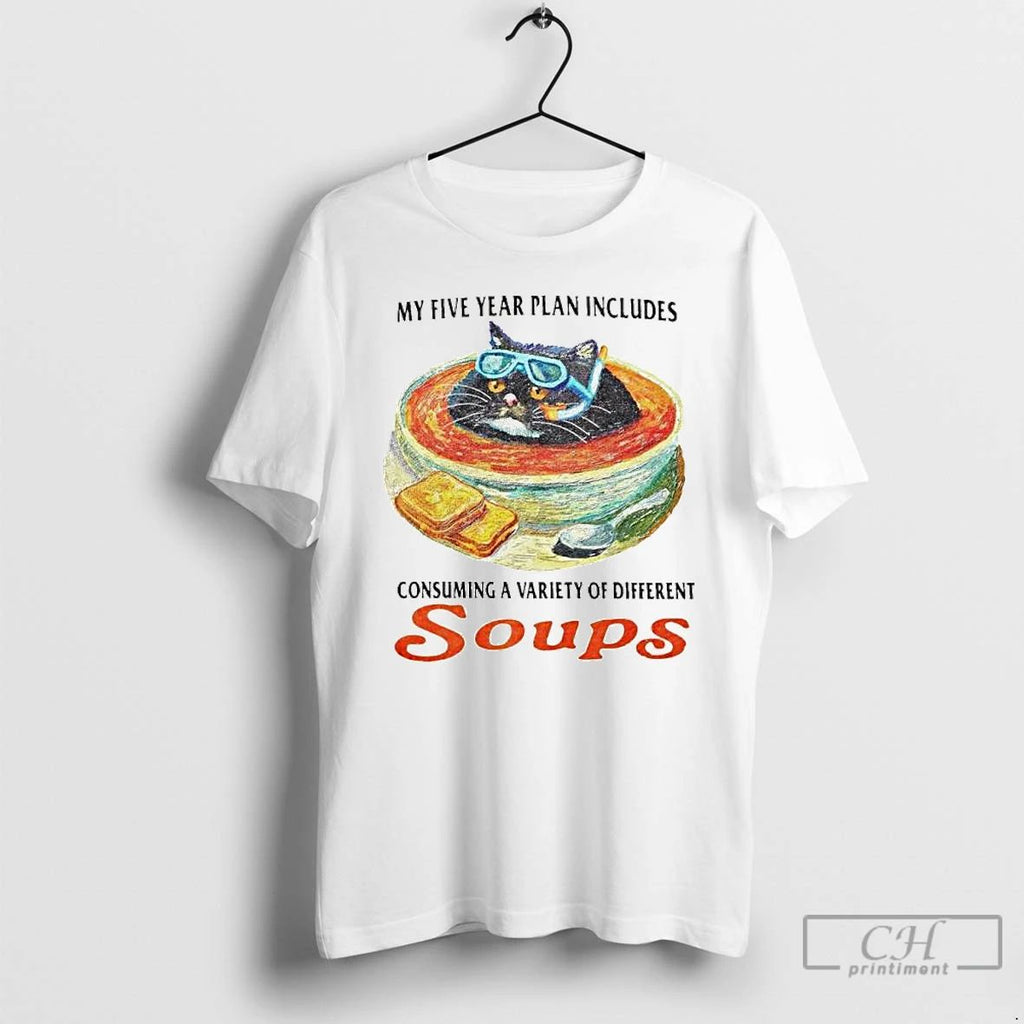 Classic Cat My Five Year Plan Includes Consuming A Variety Of Different Soups Ornaments