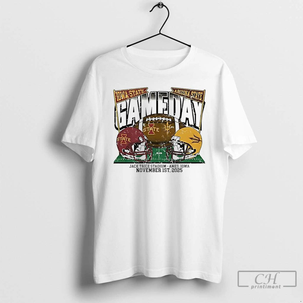 Classic Iowa State Cyclones Vs Arizona State Sun Devils 2025 Gameday T Shirts