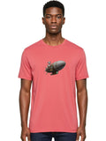 Skeleton-Airship Mens Graphic Tee, 100% Cotton, Casual Summer Wear