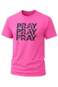 Pink Graphic Men's Cotton Jersey Crew Neck Short Sleeve T-Shirt, Inspirational