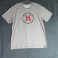 Hurley T Shirt Mens Medium Gray Short Sleeve Crew Neck Tee Skater Surf Casual