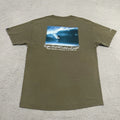 Vintage HSS Surfer Army Green T-Shirt Size L