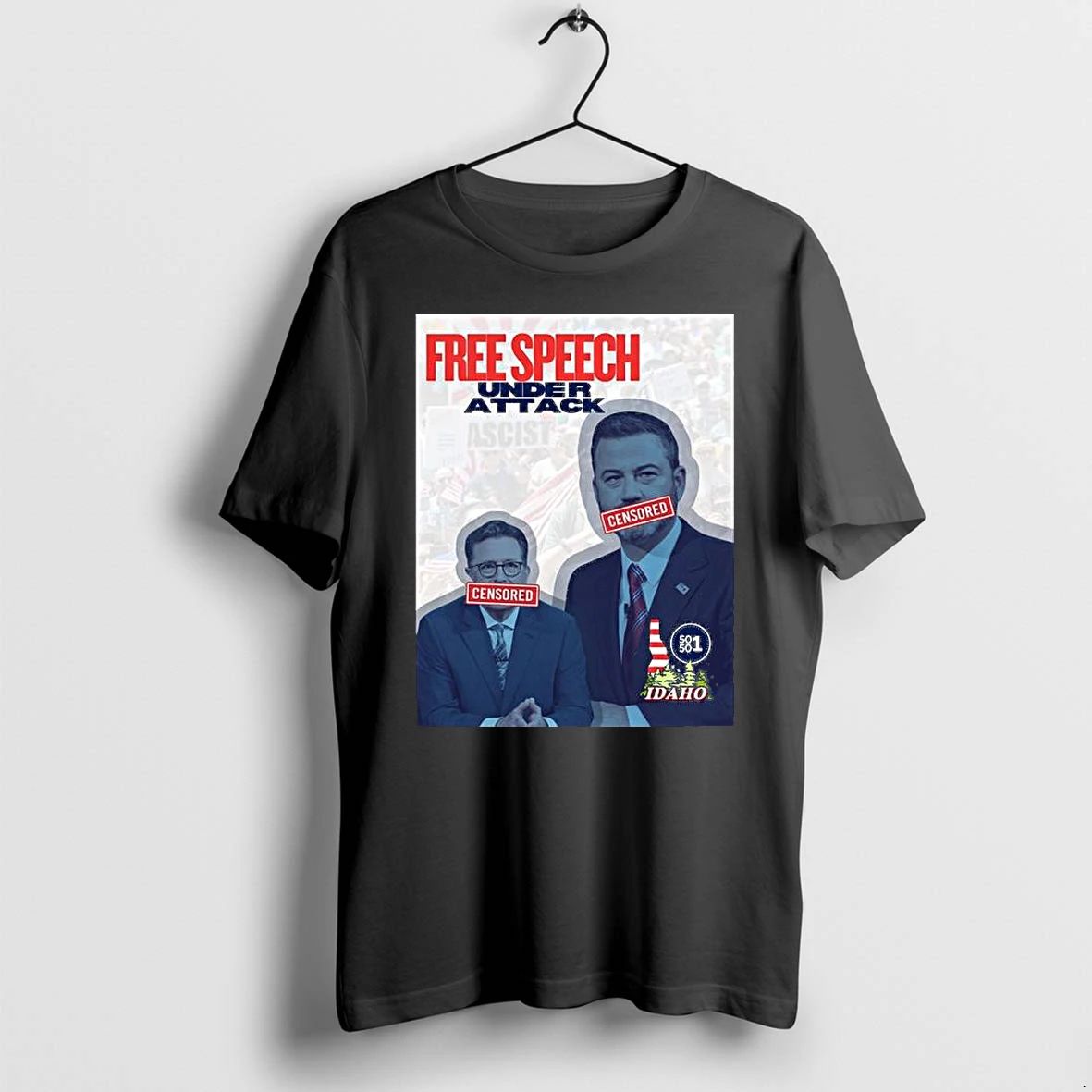 Free Speech Is Under Attack Colbert Kimmel Censored Tshirts Sweater