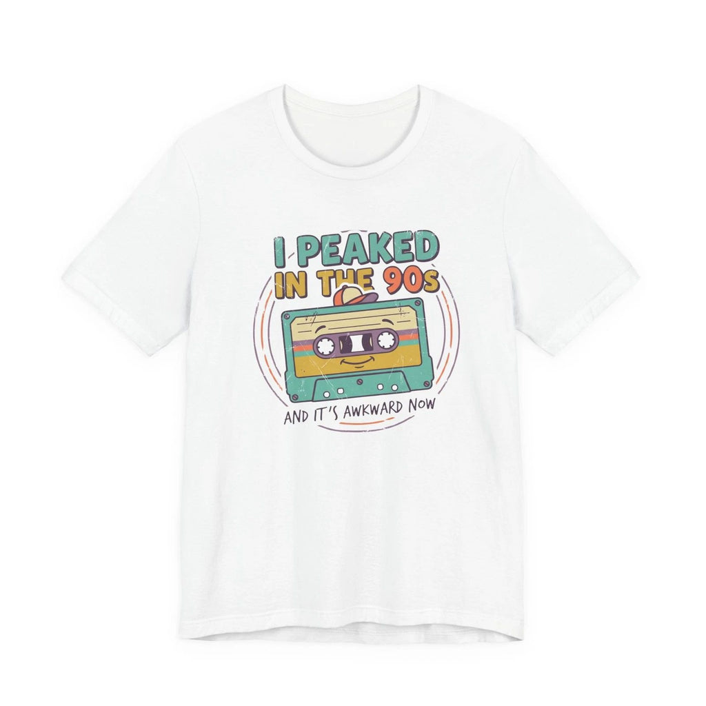 I Peaked in the 90s cassette tee | Retro 90s nostalgia shirt