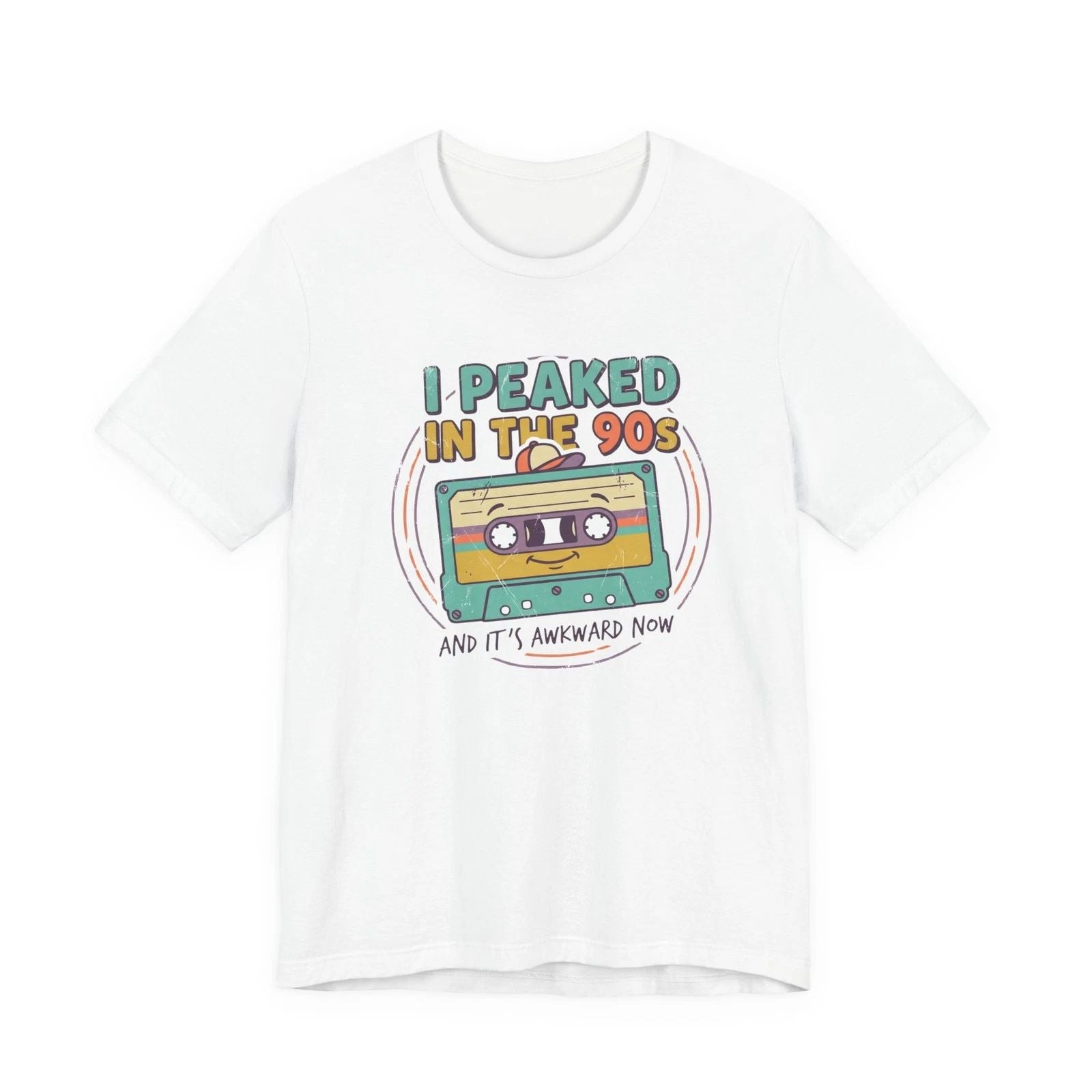 I Peaked in the 90s cassette tee | Retro 90s nostalgia shirt