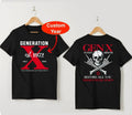 Customizable Year Gen X T-Shirt, Retro Badass Generation Tee