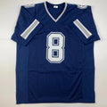 Troy Aikman Dallas Blue Reprint Laser Jersey