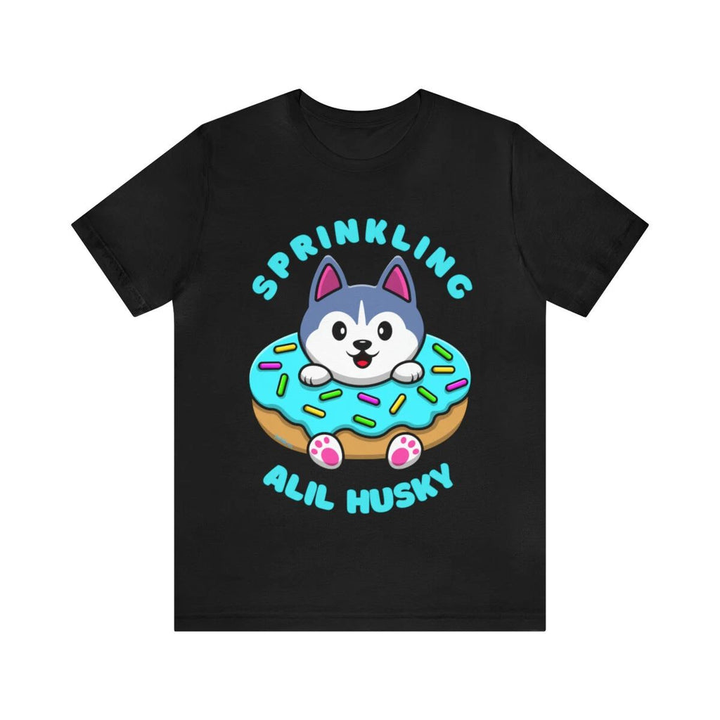 Sprinkling Alil Husky Cute Funny Custom Graphic Design Unisex Jersey Tee
