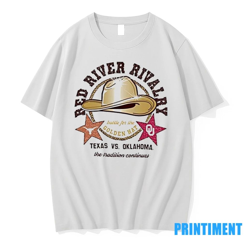 Gameday Battle For The Golden Hat 2025 Texas Vs Oklahoma Tshirts Sweater