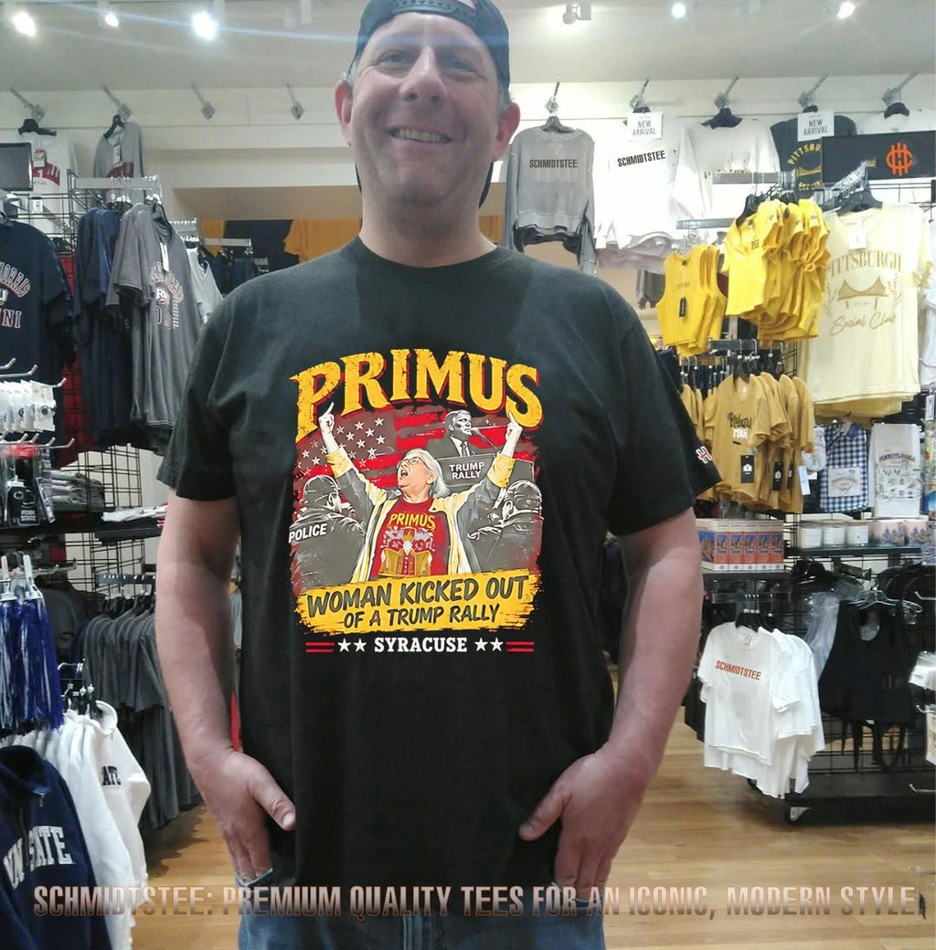 Aunt Sue Primus Woman Kicked Out Of A Trump Rally Syracuse shirt
