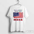 Premium Proud Garbage Trump 2024 Maga America Flag T Shirts