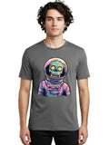Zombie-Astronaut-3 Mens Graphic Tee,100% Cotton,Casual Summer Wear