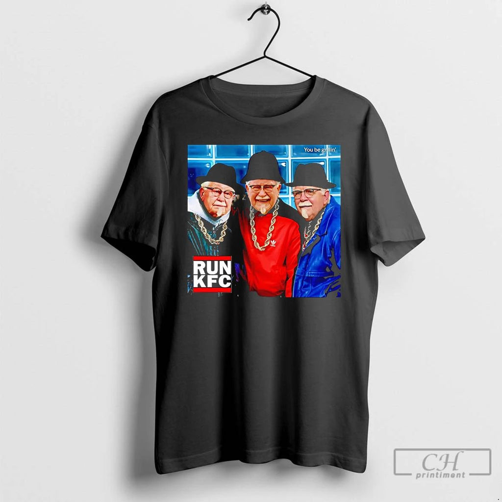 Classic Colonel Sanders Run Kfc You Be Grillin T Shirts
