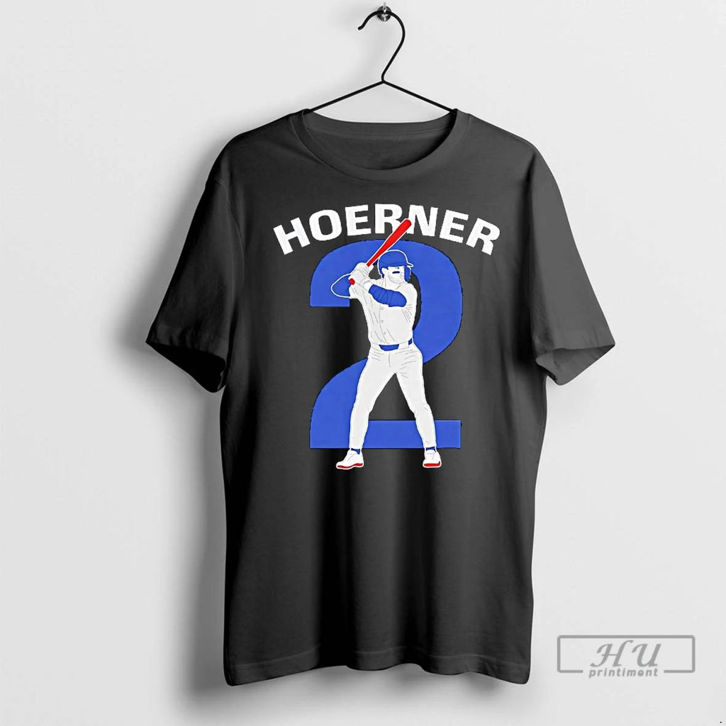 Officials Nico Hoerner Batting Graphic Chicago Cubs T Shirts