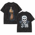 Stone Cold 3:16 Streetwear Vintage Washed Shirt Wrestling Style Graphic Tee
