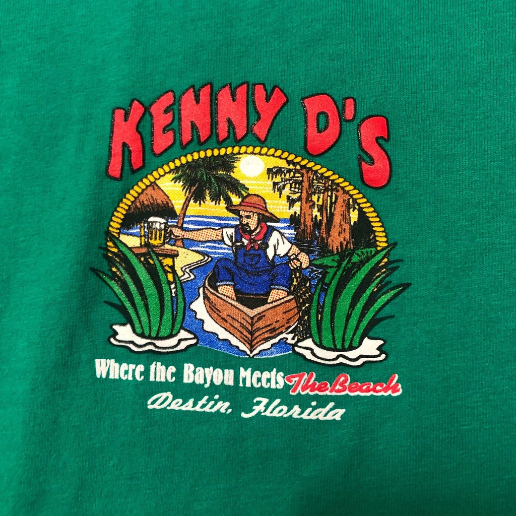 vtg HANES BEEFY-T Mother Shucker 2-Sided T-Shirt Sz M Kenny Ds Destin FL EUC