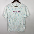 Hurley Mermaid Graphic Tee Mens Medium Coastal Y2K Surf Beach T-Shirt Skater