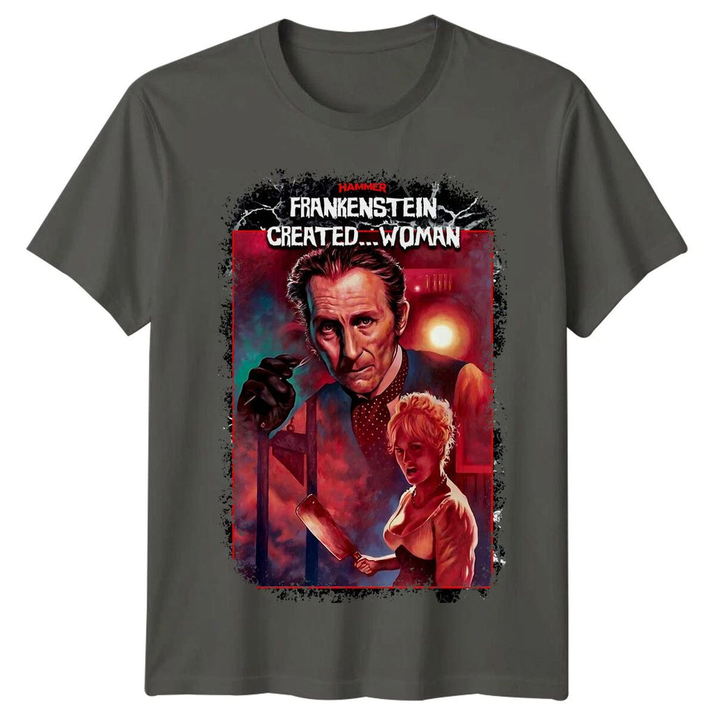Frankenstein Created Woman (1967) Movie Poster Inspired T-Shirt Retro 80s Tee
