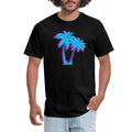 Palm Trees Neon Streetwear Vaporwave Aesthetic Men's T-Shirt