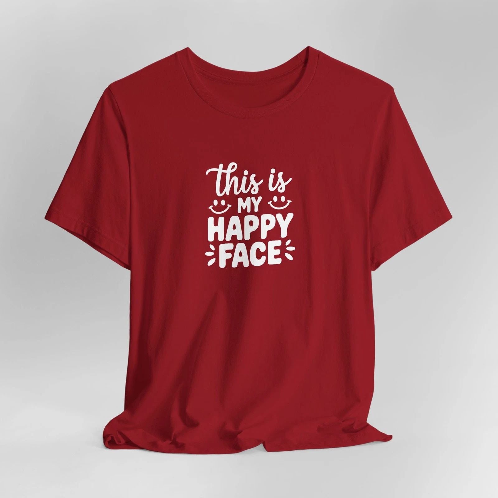 This is My hHappy Face Unisex Tee - Motivational T-Shirt