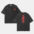 Gears of War Lancer Washed T-shirt Double Printed Unisex Acid Washed Lightweight