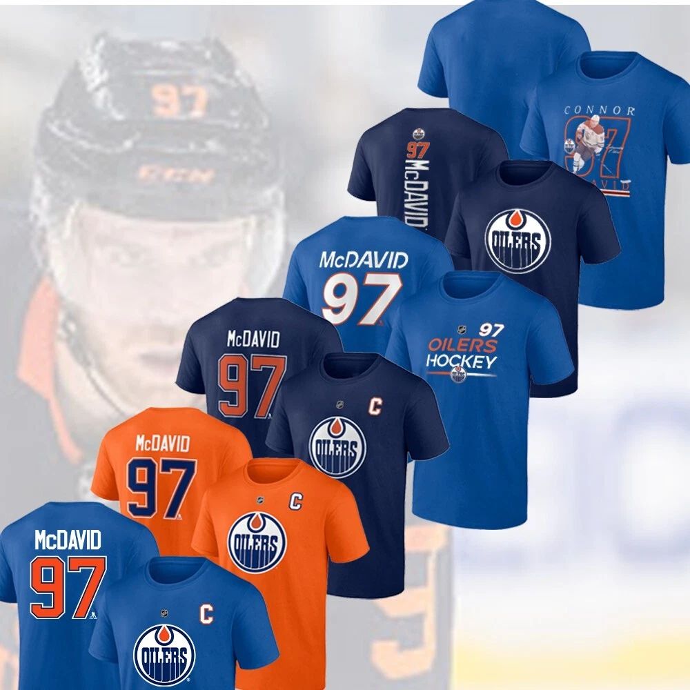 SALE 30% - Connor McDavid #97 Edmonton Oilers Name & Number Player Fans Gift