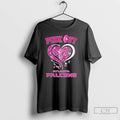 Premium Atlanta Falcons Football X Pink Out Pink Ribbon Diamond Heart T Shirts
