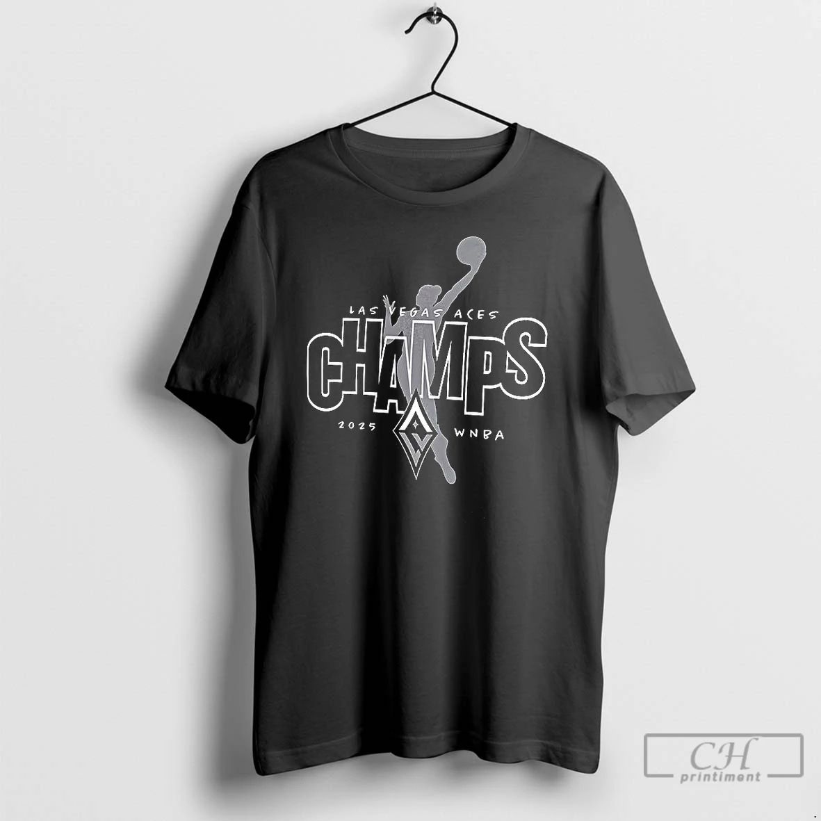 Classic Las Vegas Aces Wnba Finals Champions Victory 2025 Silhouette T Shirts