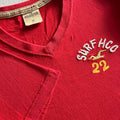 Hollister Surf HCO 22 Shirt M Raised Embroidered Vtg Y2K Logo Hipster Retro