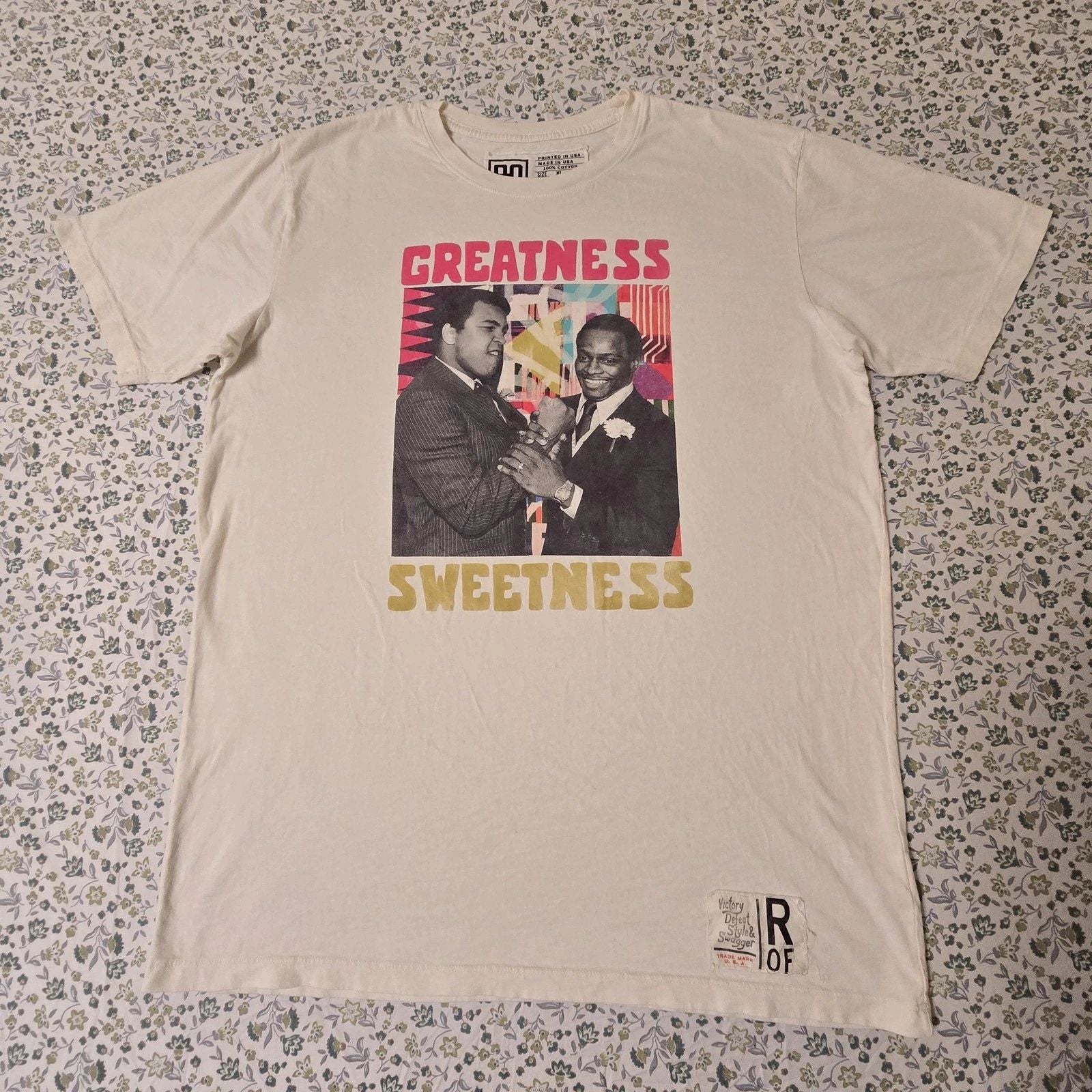 Robinson Offerall Shirt Mens XL White Greatness Sweetness Graphic Tee USA