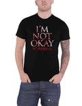 Men's I'm Not Okay Slim Fit T-Shirt Black Medium Black