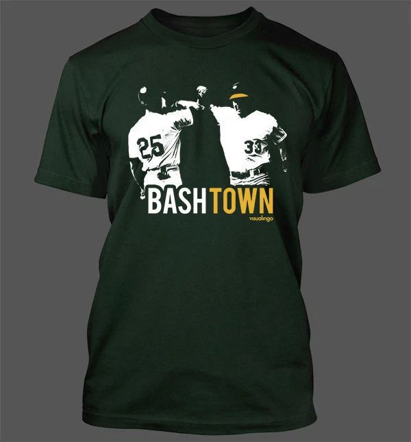 Bash Town T-Shirt - Oakland Athletics A's Baseball Bash Brothers Canseco McGwire