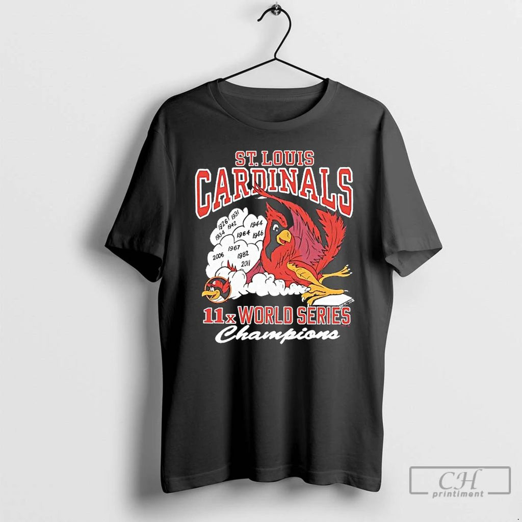 Premium St Louis Cardinals 11x World Series Champions Mascot T Shirts