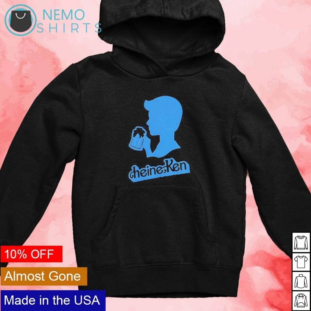 Heineken Beer Silhouette Drinking Parody shirt
