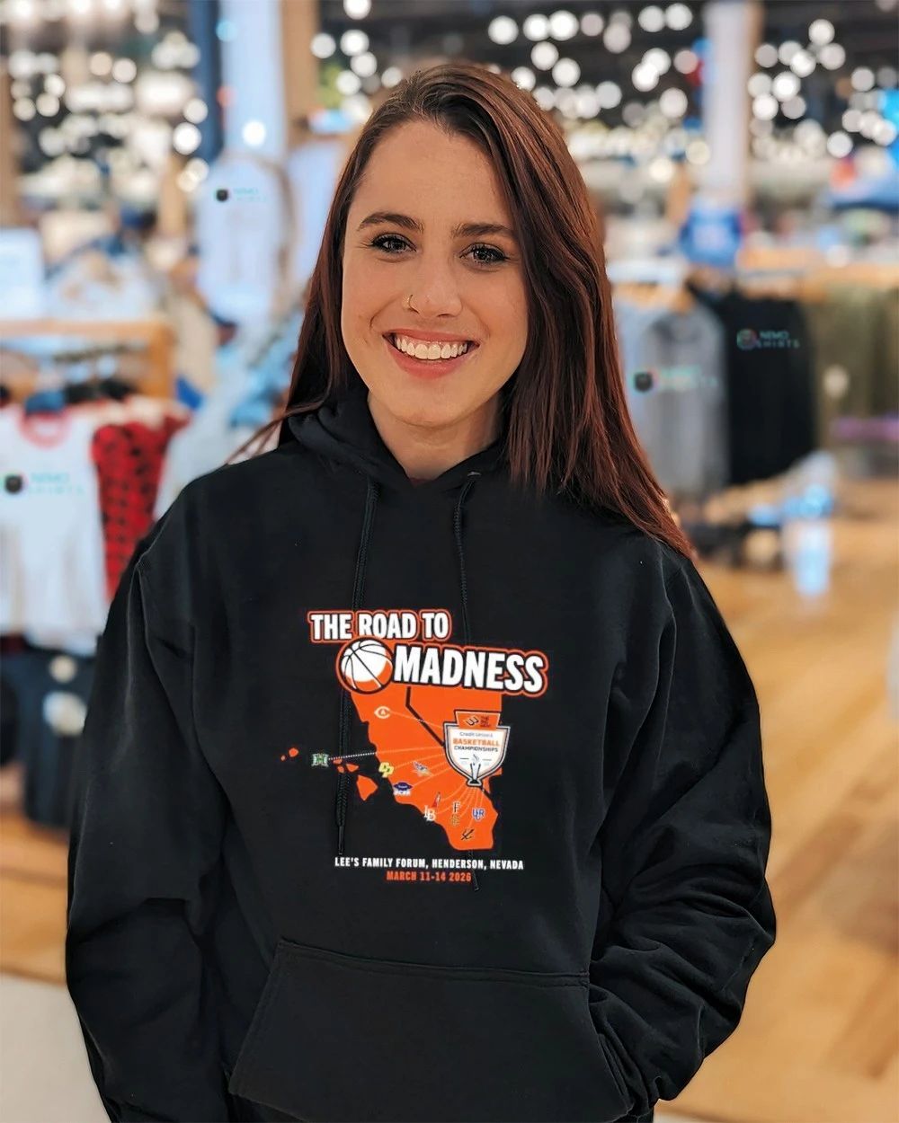 The Road to Madness 2026 Big West Basketball Championships Henderson shirt