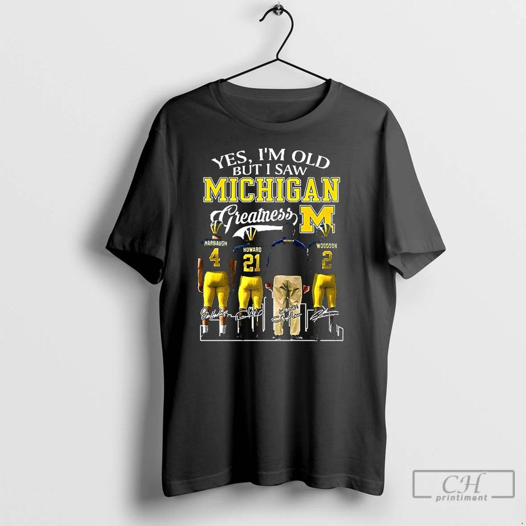 Classic Yes Im Old But I Saw Michigan Wolverines Greatness Signature