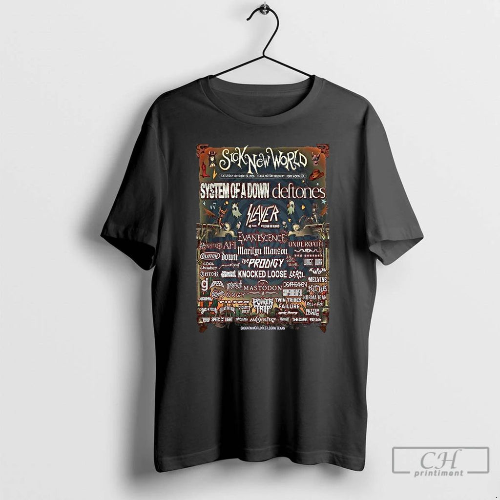 Classic Sick New World Festival Lineup In Fort Worth Texas At Texas Motor Speedway On