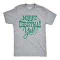 Mens Merry Christmas Yall T Shirt Cute Holiday Tee for Guys