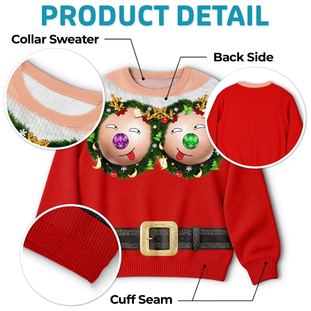 Custom Funny Ugly Sweatshirt - Personalized Christmas Birthday Gifts For Women - Jingle My Baubles