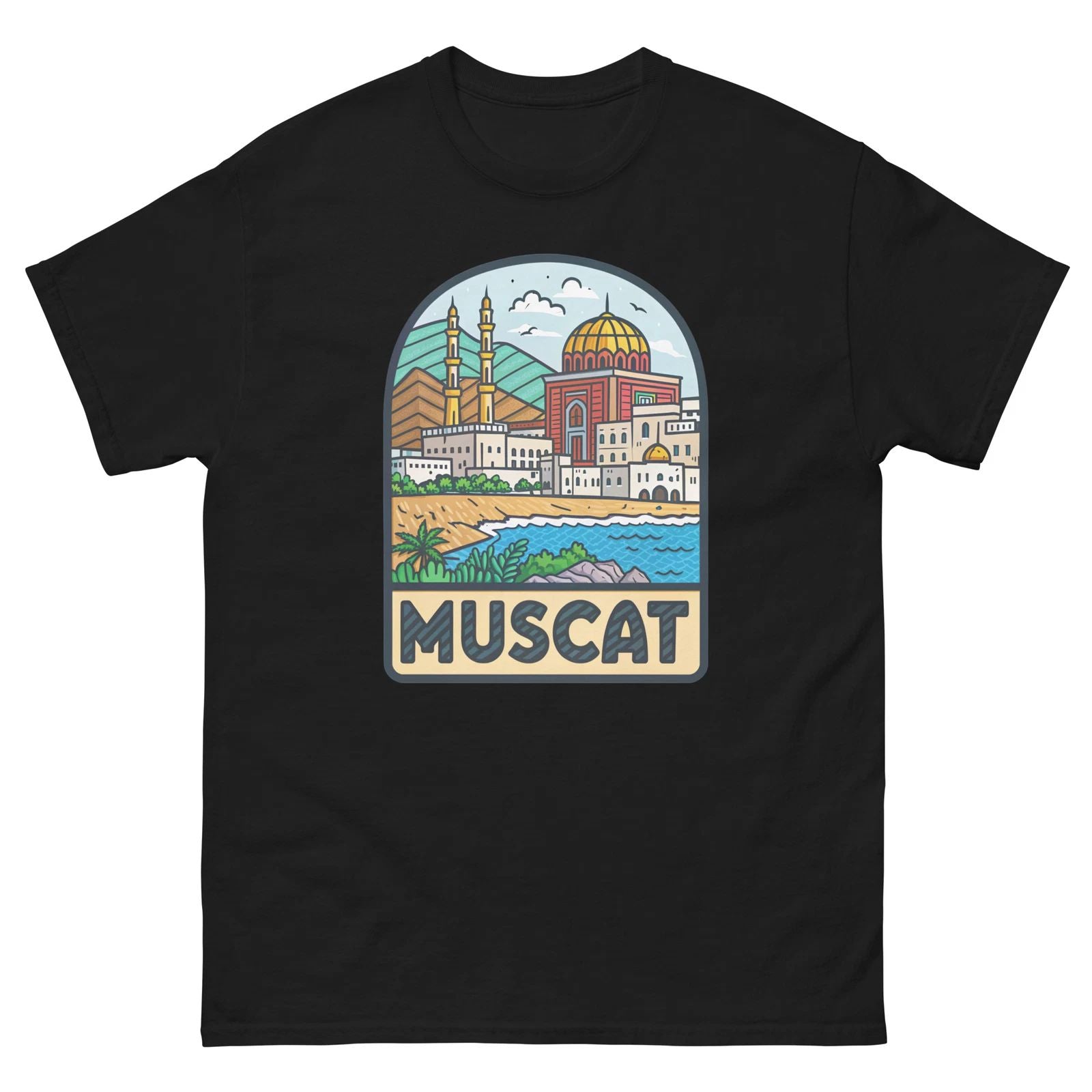 Muscat World Travel Urban Area City T-Shirt
