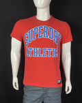 SuperDry Athletics Sports Label '84 Front Graphic Red T Shirt, Men's Size Medium