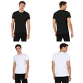Men T-shirt Outdoor Tops Military Shirt Combat Round Neck Stretchy Conceal