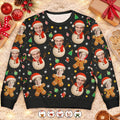 Custom Photo Christmas Characters Funny Face - Personalized Unisex Ugly Sweater