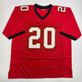 Ronde Barber HOF 23 Tampa Bay Red Football Jersey Beckett