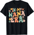 In My Nana Era Groovy Retro Cool for Grandma Mother's Day T-Shirt