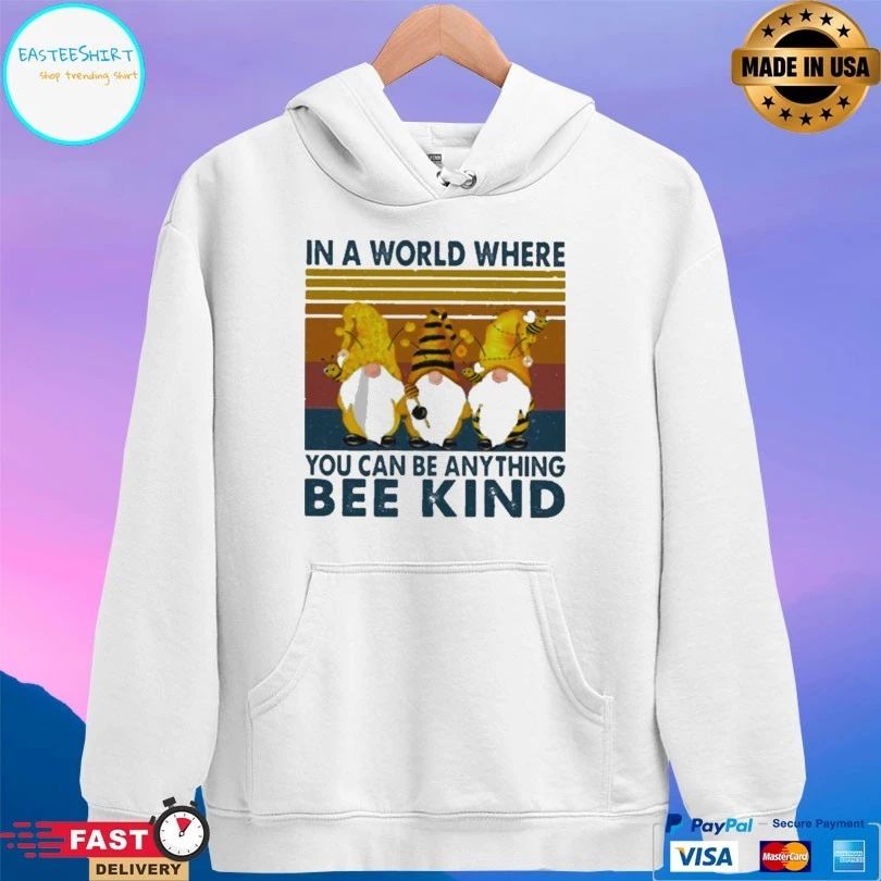 Gnomes In A World Where You Can Be Anything Be Kind Vintage T-shirt
