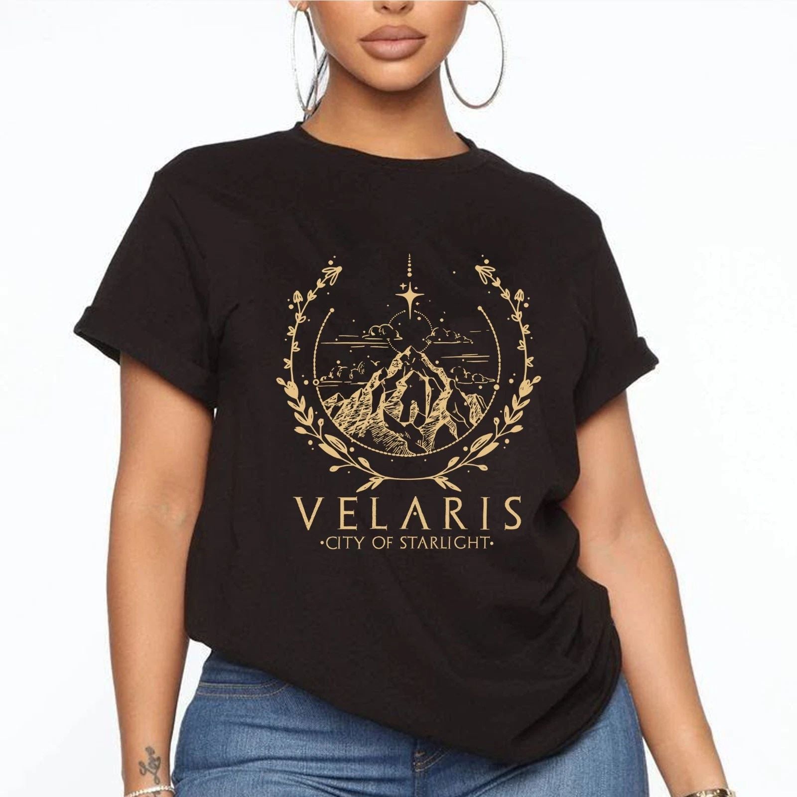 Velaris City of Starlight Tee, Vintage ACOTAR Series Tee, for Fantasy Book Lover