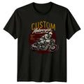 Custom Motorcycle Forever Two Wheels Vehicle Mens T-Shirt Womens Tee Graphic Top
