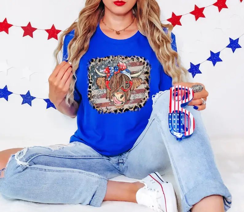 Leopard American Cow T-Shirt