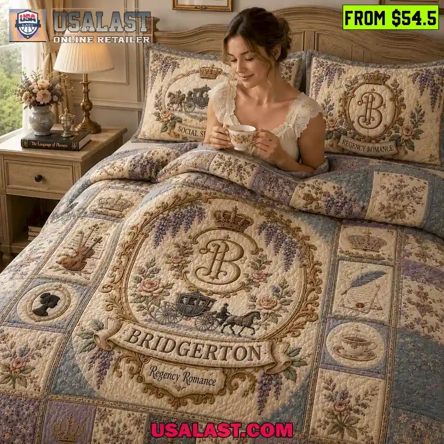 Bridgeton Regency Romance Quilt Bedding Set